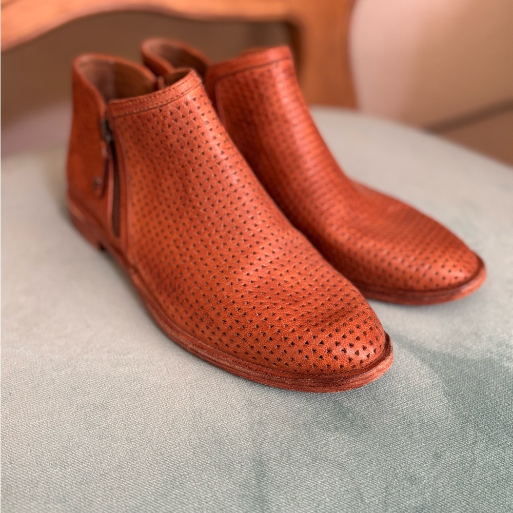 Trask Leather Ankle Boots